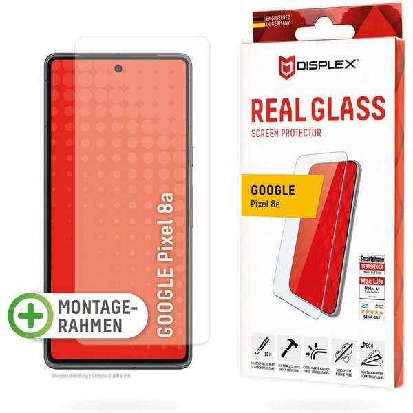 Displex Displayschutzfolie DISPLEX Panzerglas (10H, 2D) für Google Pixel 8a