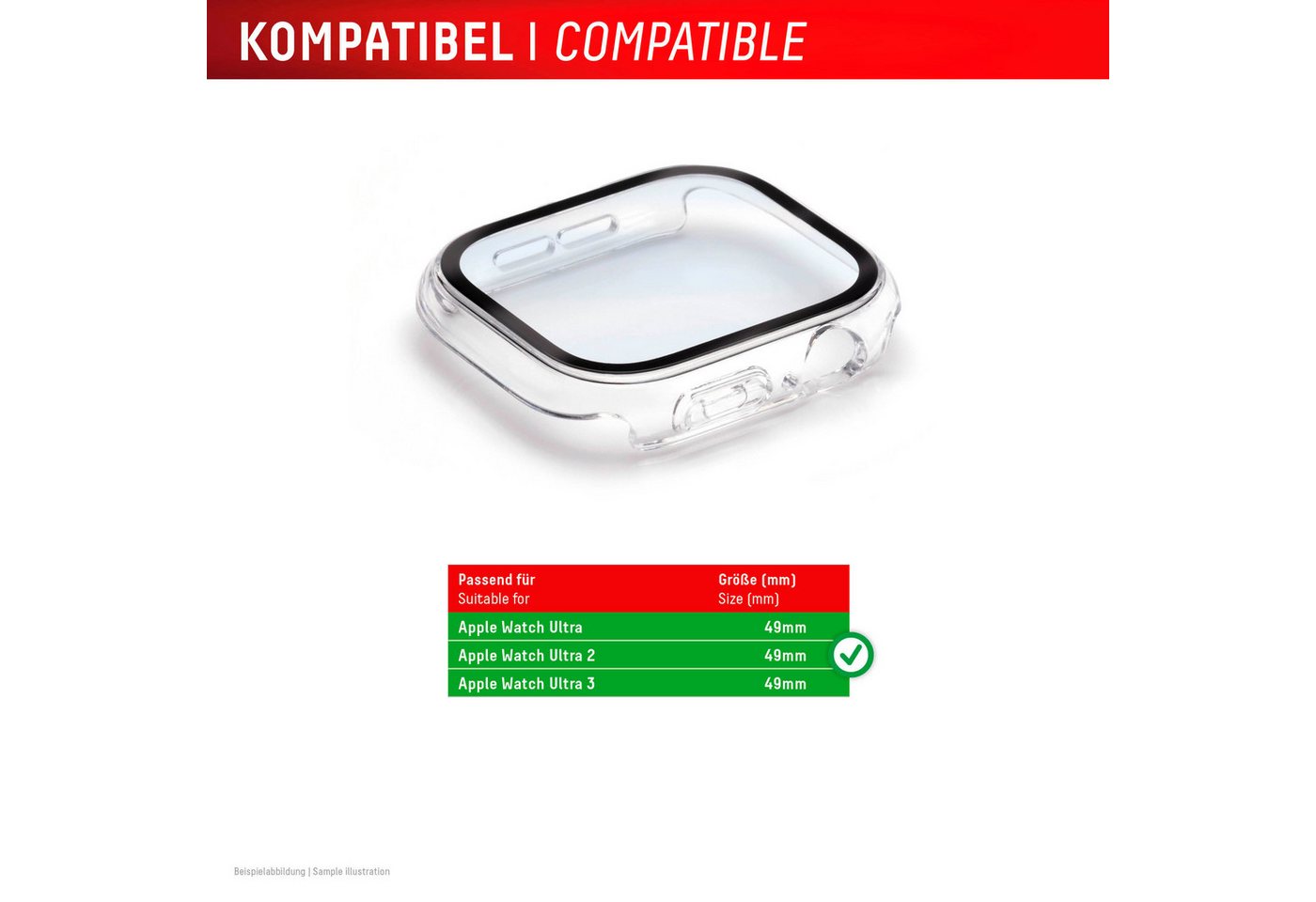 Displex Displayschutzglas Smartwatch Glass All-In-One Protector Full Body für Apple Watch Ultra 2 49 mm, Apple Watch Ultra 3 49 mm, Apple Watch Ultra 49 mm, Dis – Bild 2 von 5