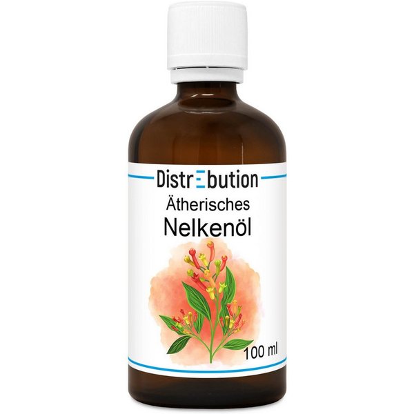 DistrEbution Duftöl Ätherisches Öl, Nelkenöl, 100% Naturrein, Für Kerzen und Kosmetik