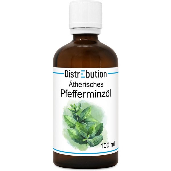 DistrEbution Duftöl Ätherisches Öl, Pfefferminzöl, 100% Naturrein, Für Kerzen und Kosmetik