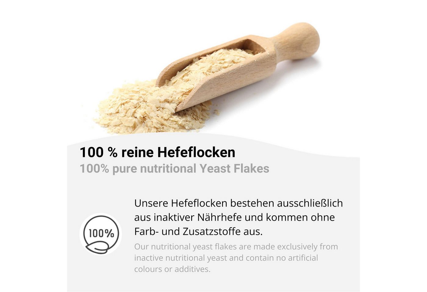 DistrEbution Gewürz Hefeflocken, vegane Parmesan-Alternative für Pasta und Salate, 1 x, Würzig-nussiger Umami-Geschmack, inaktive Nährhefe – Bild 3 von 5