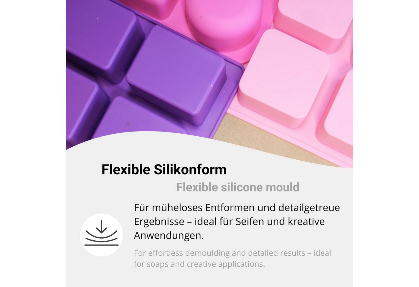 DistrEbution Silikonform Zitrusfrucht-Scheiben, Zitronen- & Orangenscheiben Design, Seifenform, Seife gießen, flexibel, spülmaschinenfest – Bild 3 von 5