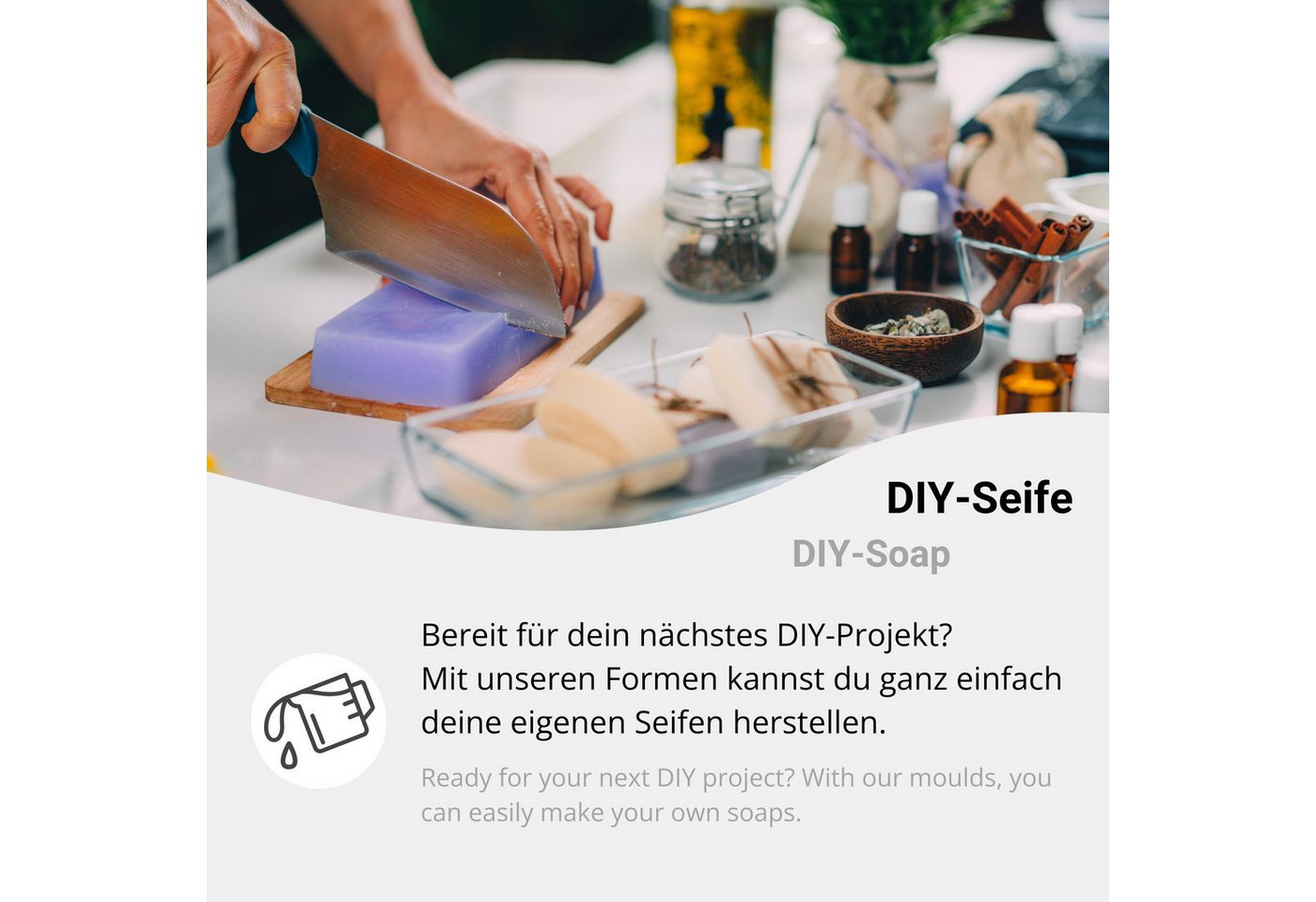 DistrEbution Silikonform Zitrusfrucht-Scheiben, Zitronen- & Orangenscheiben Design, Seifenform, Seife gießen, flexibel, spülmaschinenfest – Bild 5 von 5