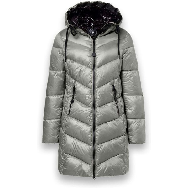 District Wintermantel Sapporo (mit Kapuze, wasserabweisend) silber Damen