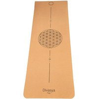 DIVASYA Leichte Yogamatte aus Kork & TPE