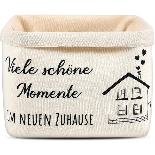Diwzbyn Brotkorb Geschenk zum Umzug oder Auszug Brötchenkorb Einzugsgeschenk, Brottasche Geschenkidee zum Einzug Brotkorb aus Stoff