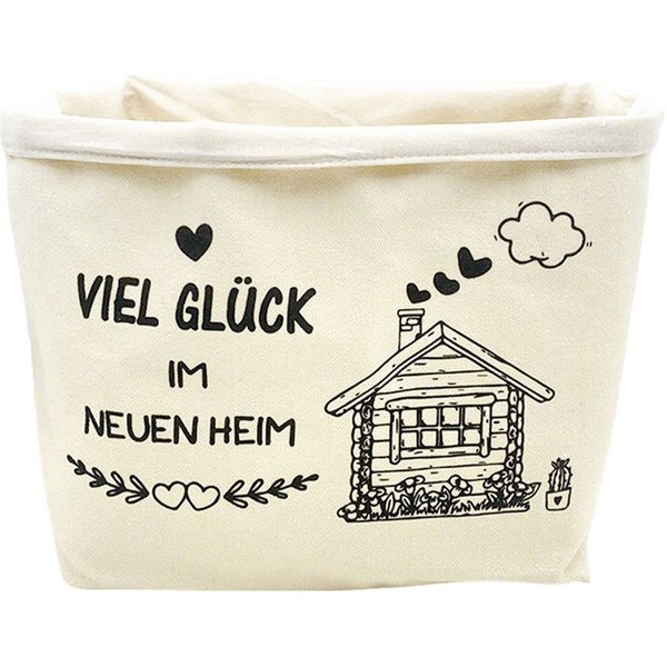 Diwzbyn Brotkorb Geschenk zum Umzug oder Auszug Brötchenkorb Einzugsgeschenk, Brottasche Geschenkidee zum Einzug Brotkorb aus Stoff
