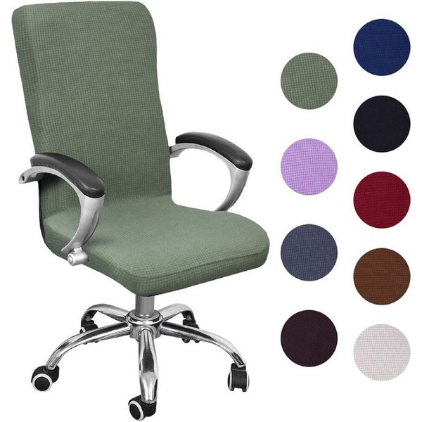 Diwzbyn Bürostuhlhusse Abnehmbare Elastische Universal Stretch Stuhlhussen Stuhlbezug, Computer Stuhl Schreibtischstuhl Drehstuhl Hussen