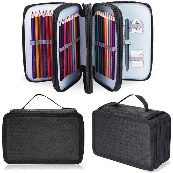 Diwzbyn Federmäppchen Federtasche,Große Kapazität Bleistift Tasche 72 Buchsen, für Mädchen Jungen Erwachsene