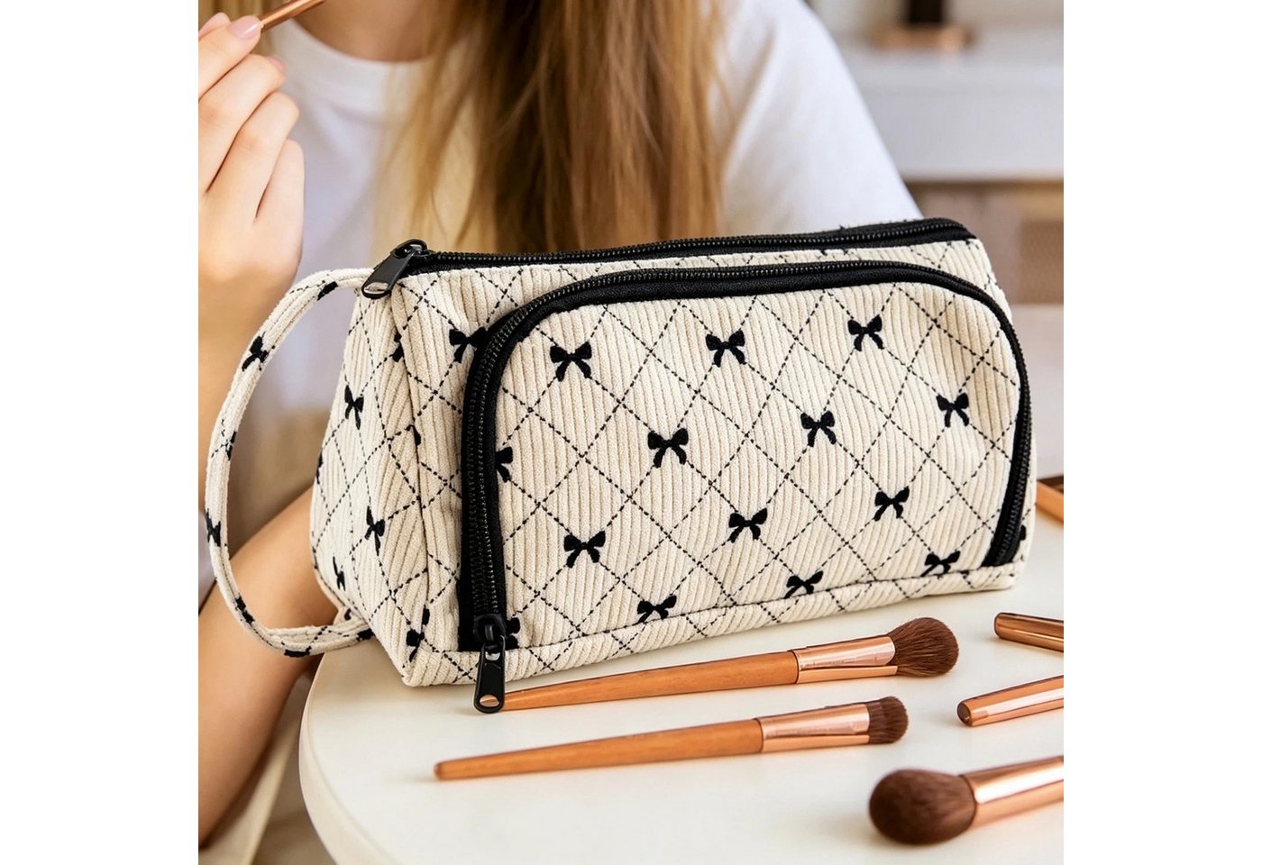 Diwzbyn Federmäppchen Federtasche,Große Kapazität Bleistift Tasche, Schule, Uni, Büro, Organizer für Teenager, Mädchen – Bild 2 von 5