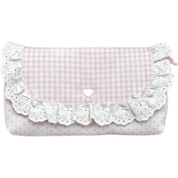 Diwzbyn Federtasche Mäppchen Mädchen, Schleife Federmäppchen, Aesthetic Federmappe, (Pencil Case fächern, Schulsachen Stiftebox), Federpenal Teenager Erwachsene