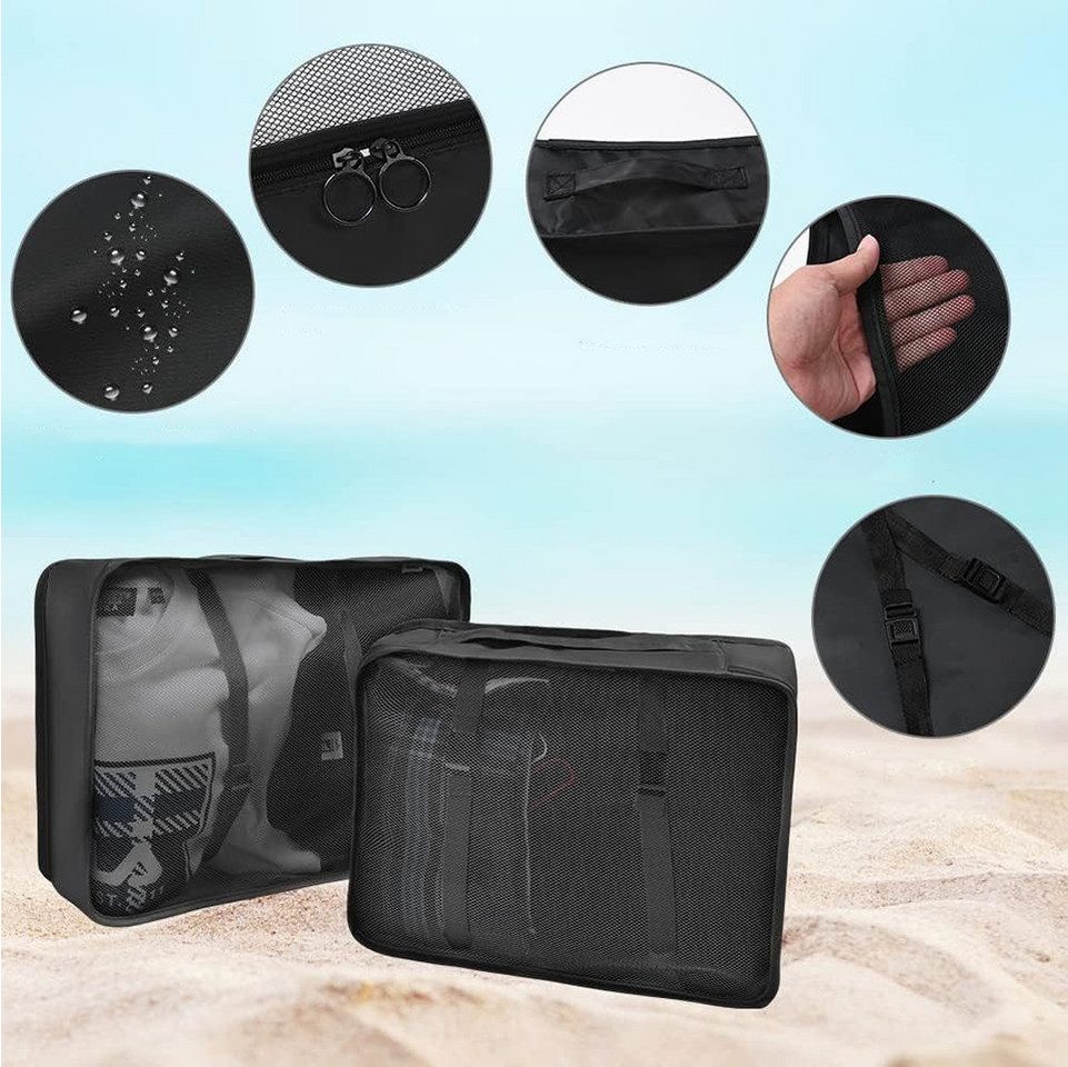 Diwzbyn Kofferorganizer 8 Teilige Packing Cubes Kleidertaschen Koffer Organizer (8-tlg) – Bild 3 von 5