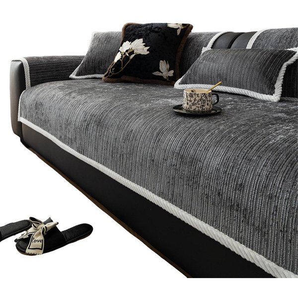 Diwzbyn Sofaschoner Hund Katze Hussen Rutschfeste Überwurf Sofahussen Couch Bezug, Sofaschutzdecke: 1-4-Sitzer Ecksofa, Sofa Überwurf