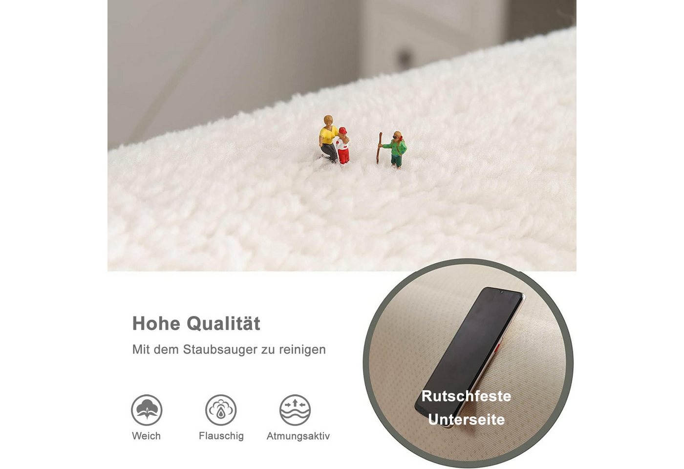 Diwzbyn Sofaschoner Sofahusse Anti-Rutsch – Rutschfester Sofabezug, Sofadecke, Schutz für Couch & Sofa, pflegeleicht & strapazierfähig – Bild 3 von 5