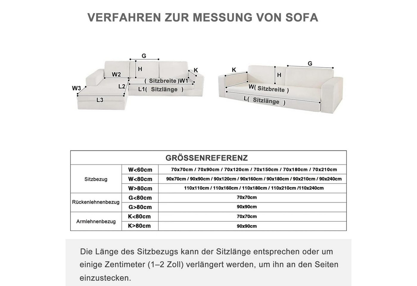Diwzbyn Sofaschoner Sofahusse Anti-Rutsch – Rutschfester Sofabezug, Sofadecke, Schutz für Couch & Sofa, pflegeleicht & strapazierfähig – Bild 5 von 5