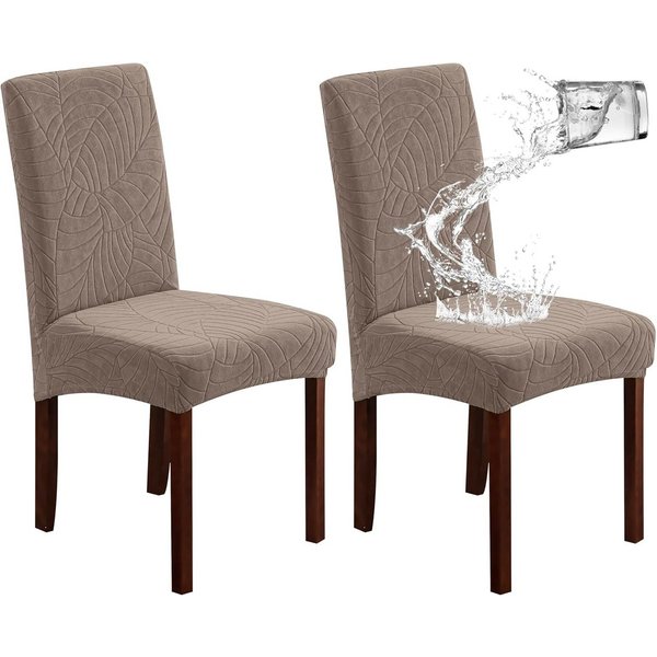 Diwzbyn Stuhlbezug Stuhlbezüge 2/4er Set, Wasserdichte & Elastische Schonbezüge, Waschbare Stuhlhussen für Esszimmer- & Küchenstühle