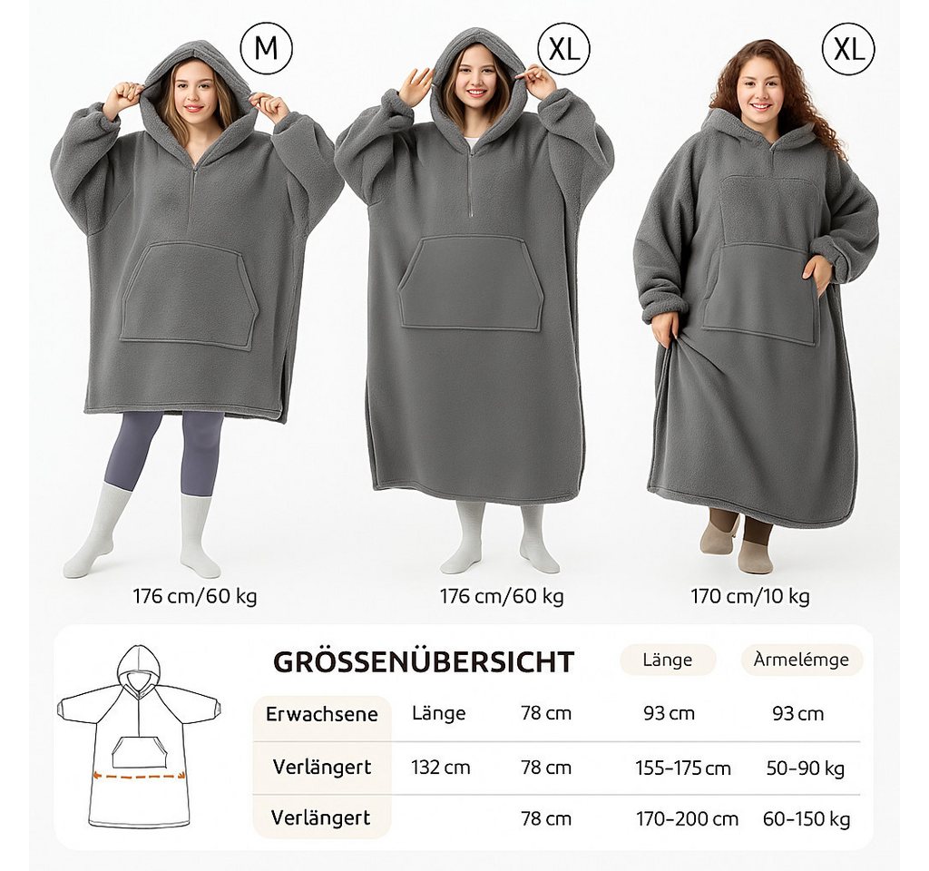 Diyarts Kapuzenpullover (Vielseitiger Hoodie-Pullover, Große Tasche, Übergröße, Vielseitigkeit) ideales Geschenk, einfache Pflege für dauerhaften Komfort – Bild 5 von 5