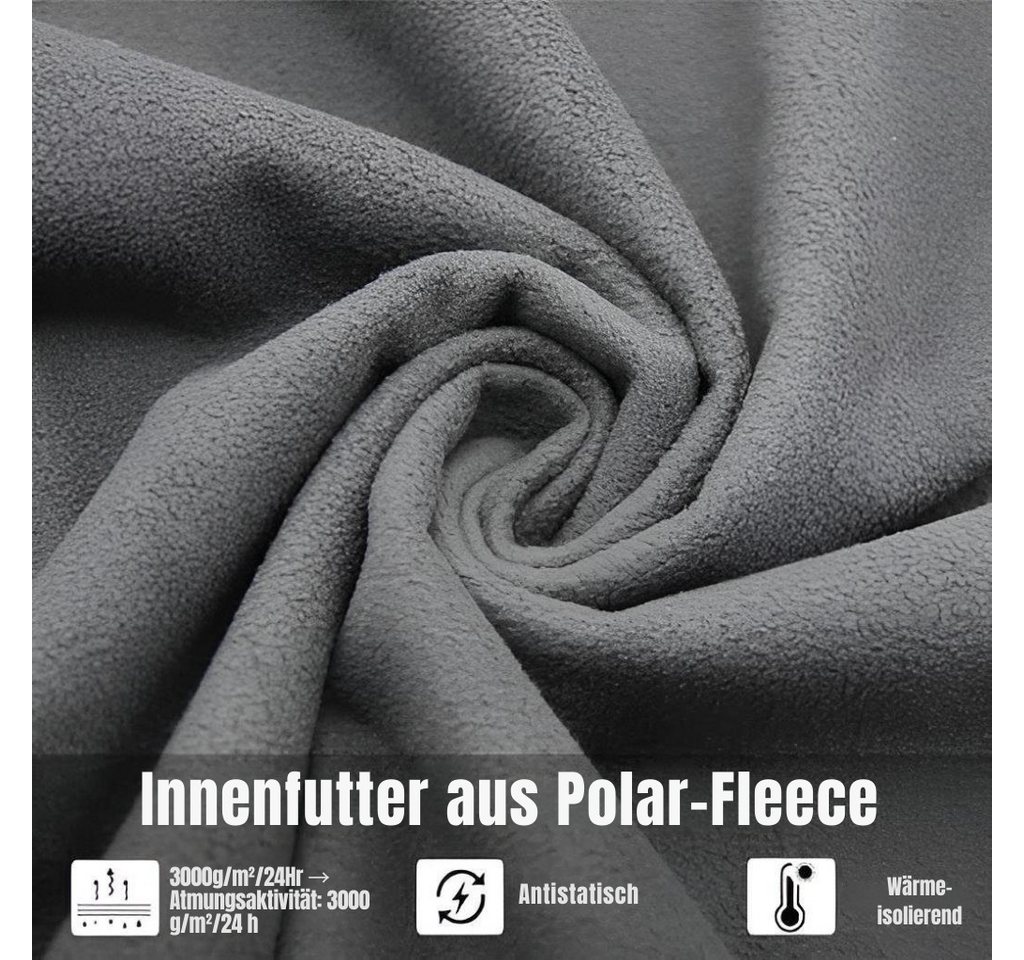 Diyarts Softshelljacke (wasserfeste Jacke mit TPU-Technologie, Winterjacke, mit optimaler Wärme & Funktionalität) Wasserfest, atmungsaktiv, winddicht, ideal für – Bild 4 von 5