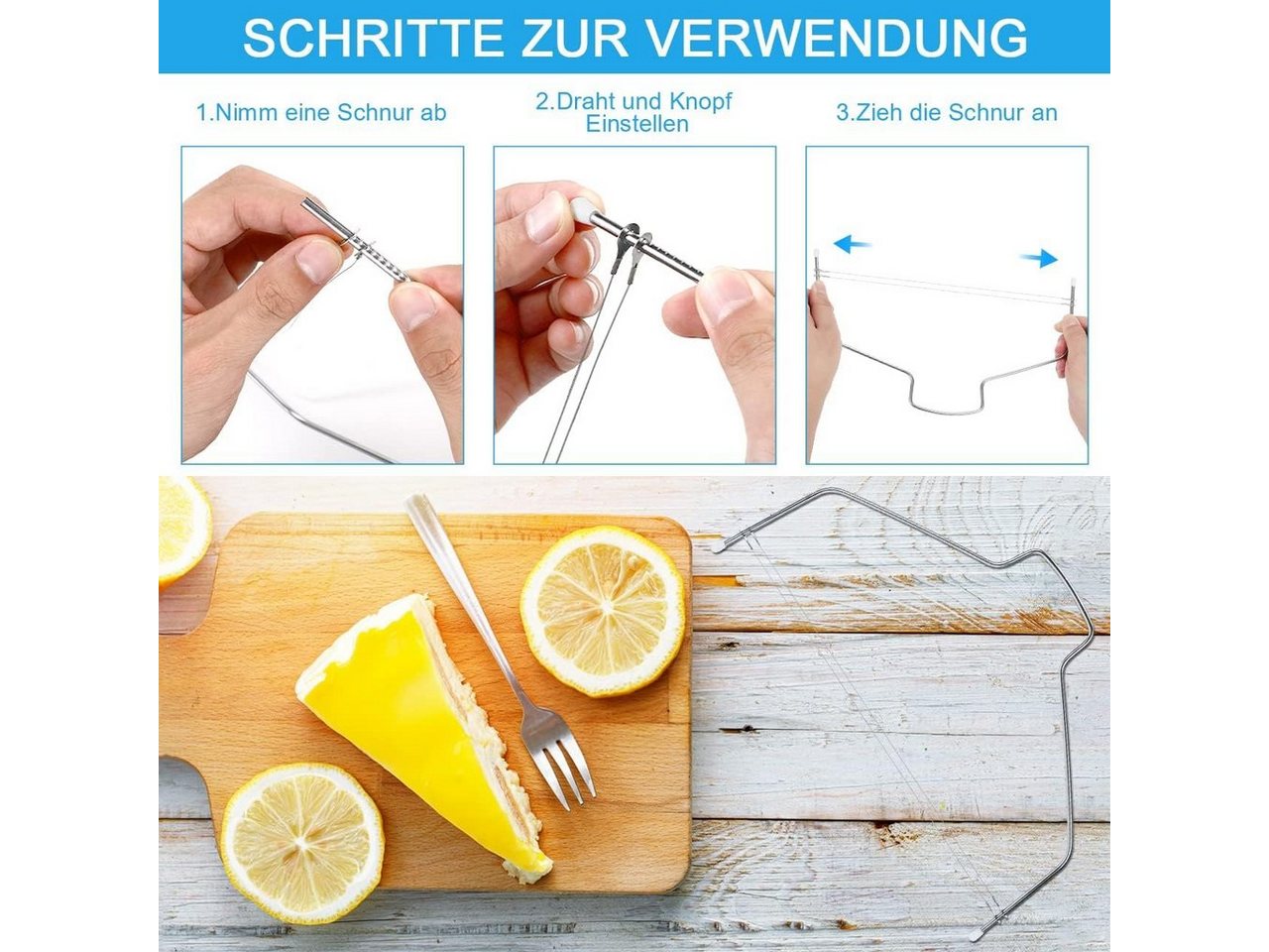 Diyarts Tortenwerkzeug, (Tortenplatte Drehbar Tortenständer Kuchen, 103-tlg., Drehteller inklusive 50 Einweg Spritzbeutel), mit 24 Düsen,2 Spatel, 1 Kuchenschne – Bild 4 von 5