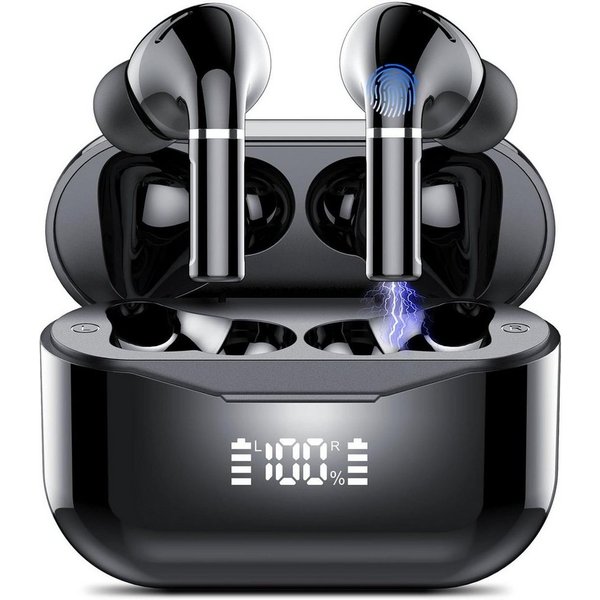 Diyarts wireless In-Ear-Kopfhörer (Ladeetui, Stabiler Bass, Klarer Klang, Wasserdicht, universell kompatibel, intelligente Ladebox)