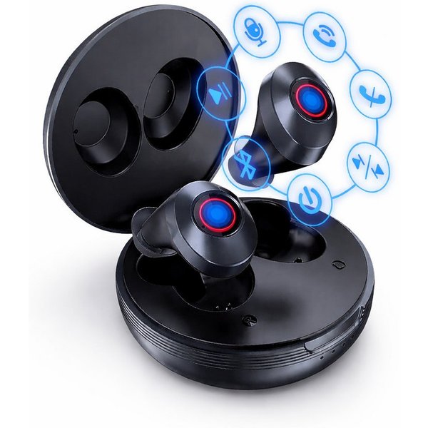 Diyarts wireless In-Ear-Kopfhörer (Über Smartphone-Sprachassistent, Sprachassistenten-Unterstützung, Bluetooth, Kabellose Bluetooth In-Ear Kopfhörer mit Touch-S
