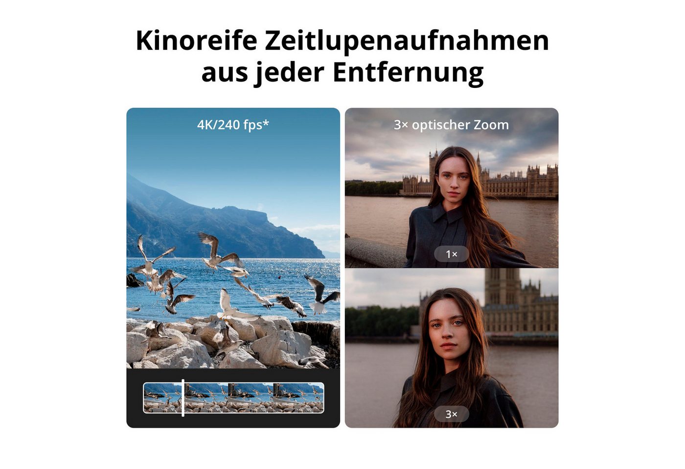 DJI Osmo Pocket 4P (Pro) Standard Combo Kompaktkamera (37 MP, 3x opt. Zoom, WLAN (Wi-Fi), Bluetooth) – Bild 4 von 5