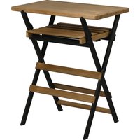 DOBAR Klappbarer Multifunktionstisch, aus Holz, L 70 x B 44 x H 81 cm