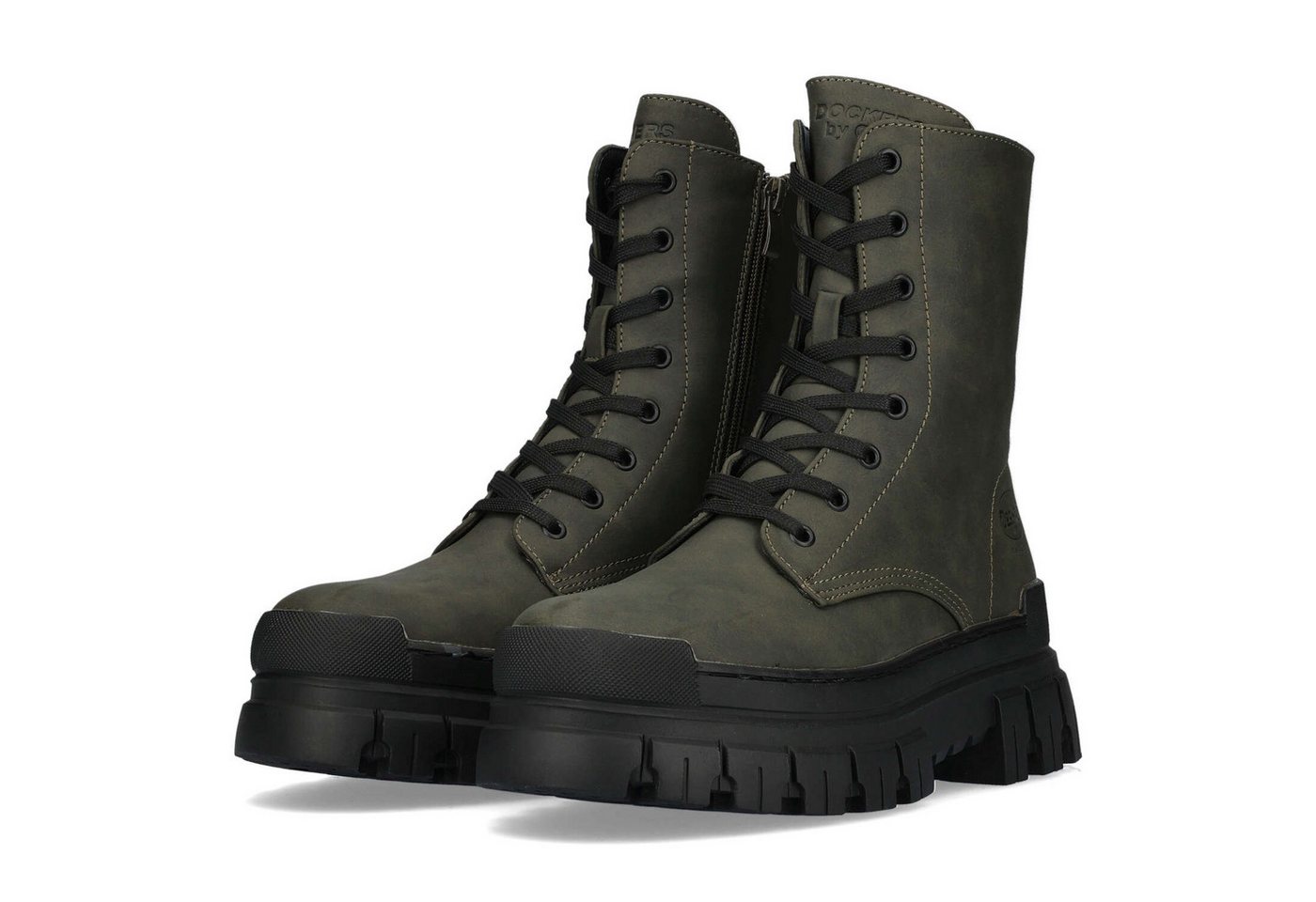 Dockers by Gerli Dockers by Gerli 57DO302 Khaki/Schwarz Sneaker – Bild 2 von 5