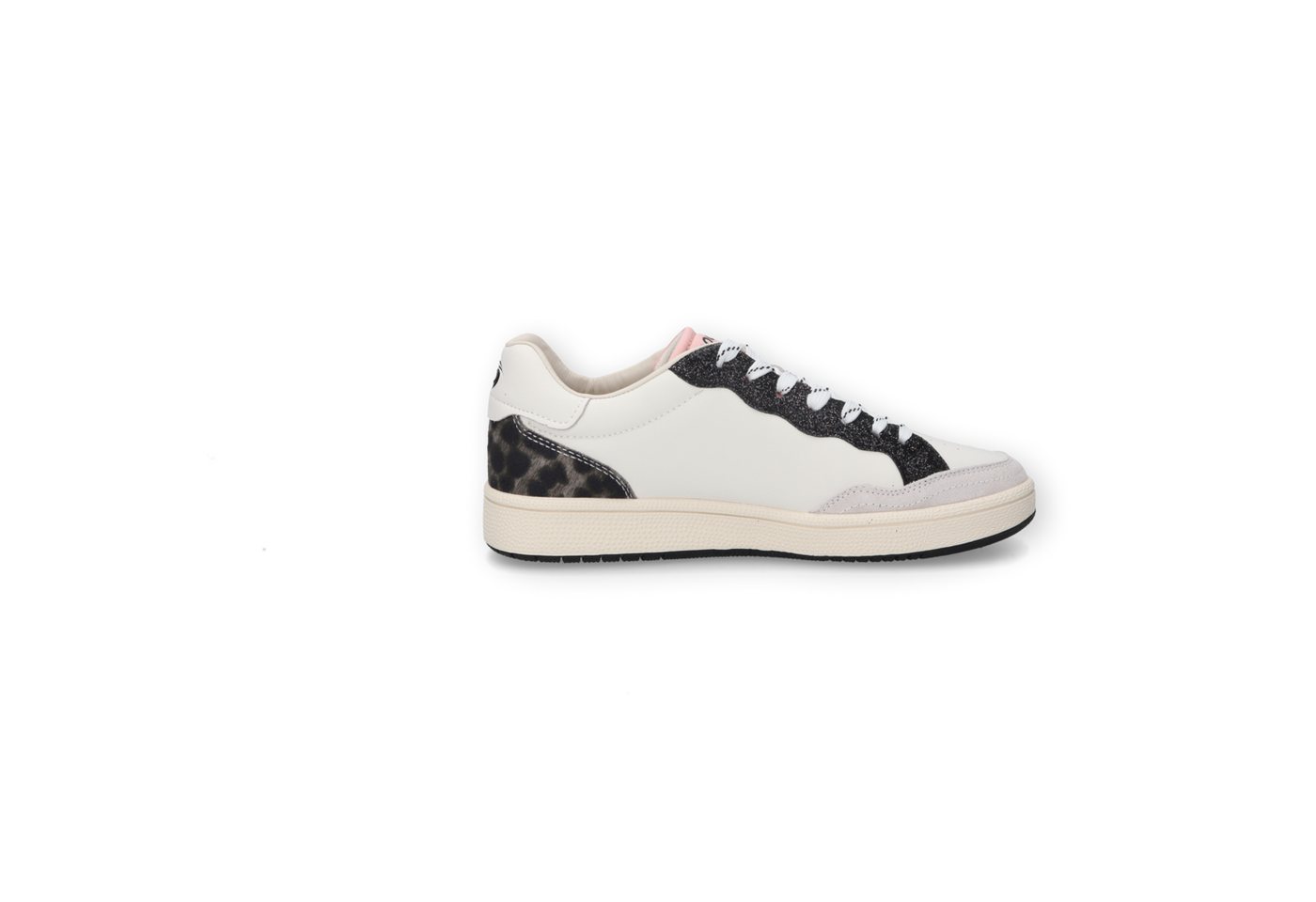 Dockers by Gerli Sneaker Schnürschuh, Retrosneaker mit Leo-Print an der Ferse – Bild 5 von 5