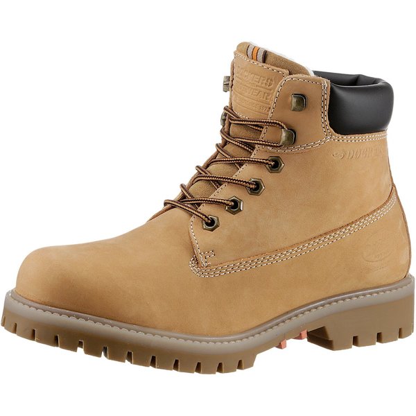 Dockers by Gerli Winterboots Workerboots, Schnürstiefel mit Blockabsatz