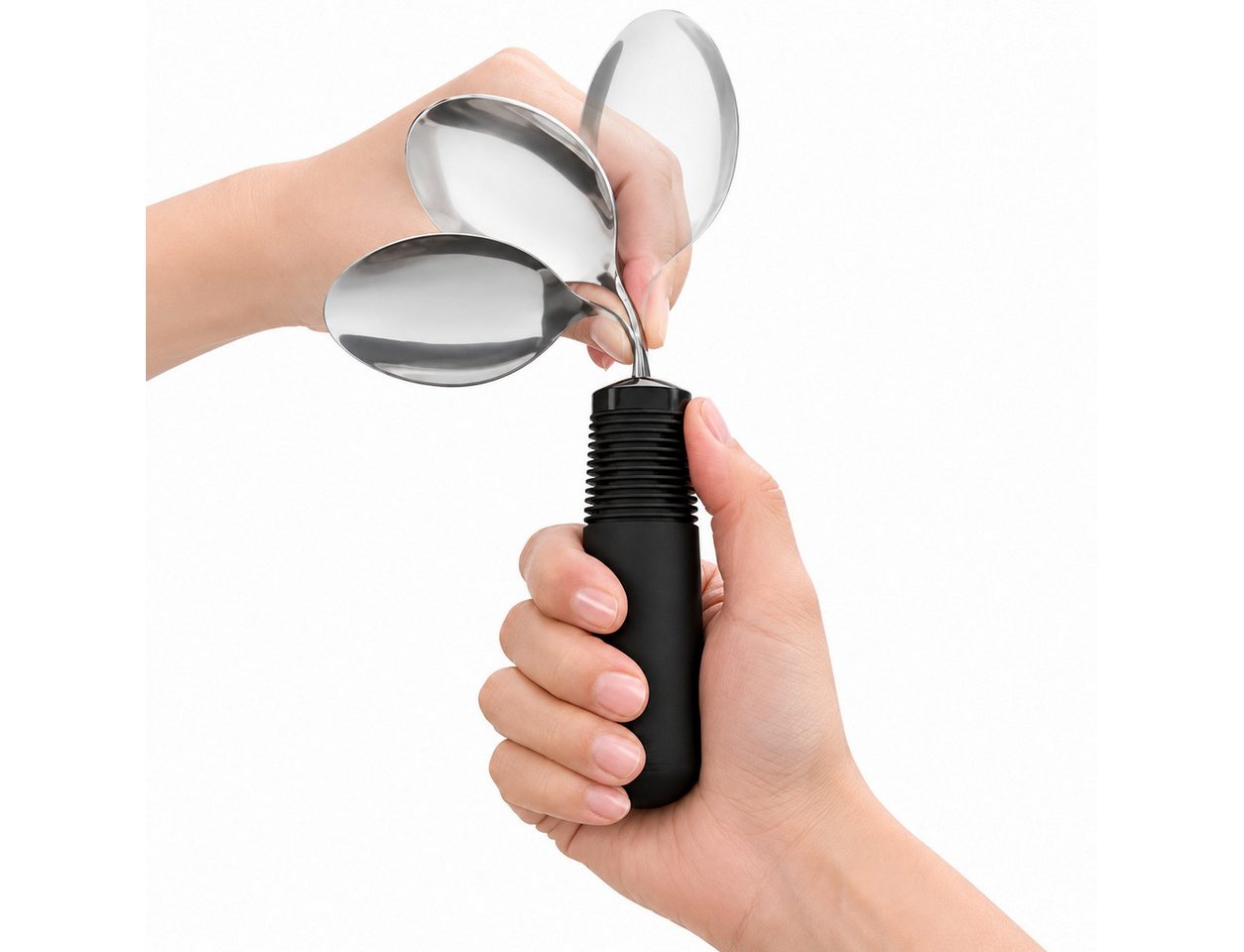 DocMed Besteck-Set Biegbare Gabel oder Löffel (1-tlg), Löffel, Biegbar, Flexibel, Alltagshilfe, Ergonomisch – Bild 2 von 5