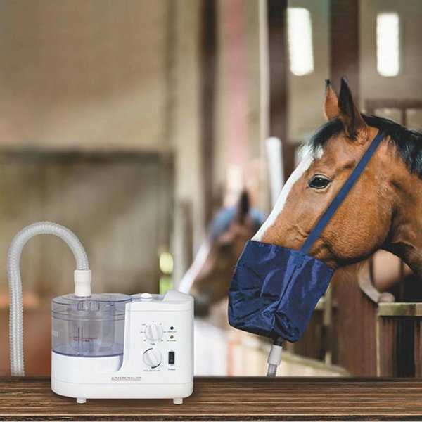 DocMed Inhalationsgerät Pferdeinhalationsgerät mit Ultraschalltechnologie, Komplettset, Für das Tierwohl 7-tlg., Pferdeinhalator für Atemwegstherapie, Effektive