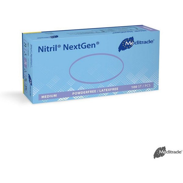 DocMed Latexhandschuhe Nitril NextGen U.-Handschuhe PF (Packung, 100-St., Einmalhandschuhe, Unsteril und beidhändig tragbar) Puderfrei, Reißfestigkeit, Vielseit