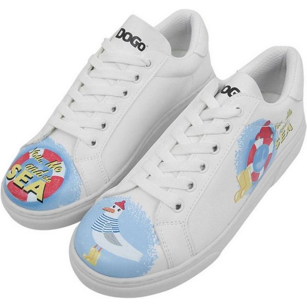 DOGO Ace Low-Top Sneaker You, Me And The Sea Damen Sneaker, Ace Sneaker Handgefertigt