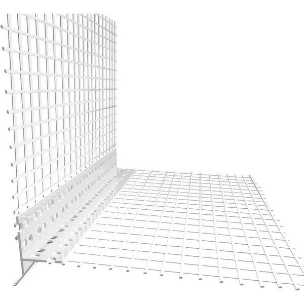 doitBau Abschlussprofil 10 Stab Tropfkantenprofil mit Gewebe je 2m (10-St)