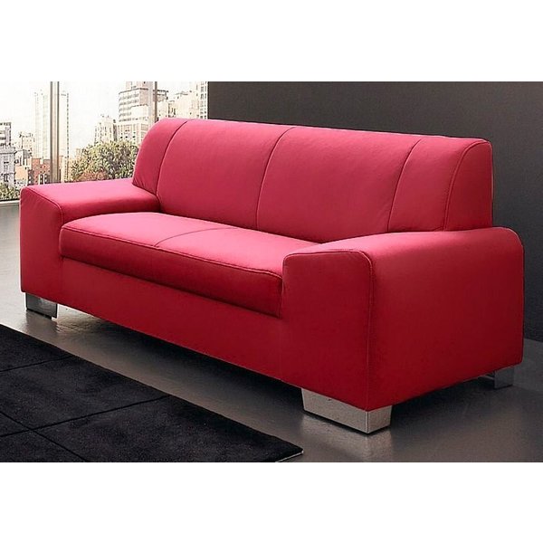 DOMO collection 2-Sitzer Alisson kubische Formensprache mit abgerundeten Details, Breite 164cm, fester Sitzkomfort