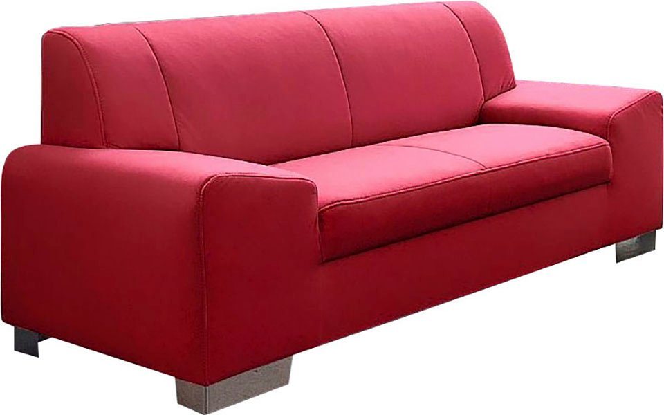 DOMO collection 2-Sitzer Alisson kubische Formensprache mit abgerundeten Details, Breite 164cm, fester Sitzkomfort – Bild 2 von 3