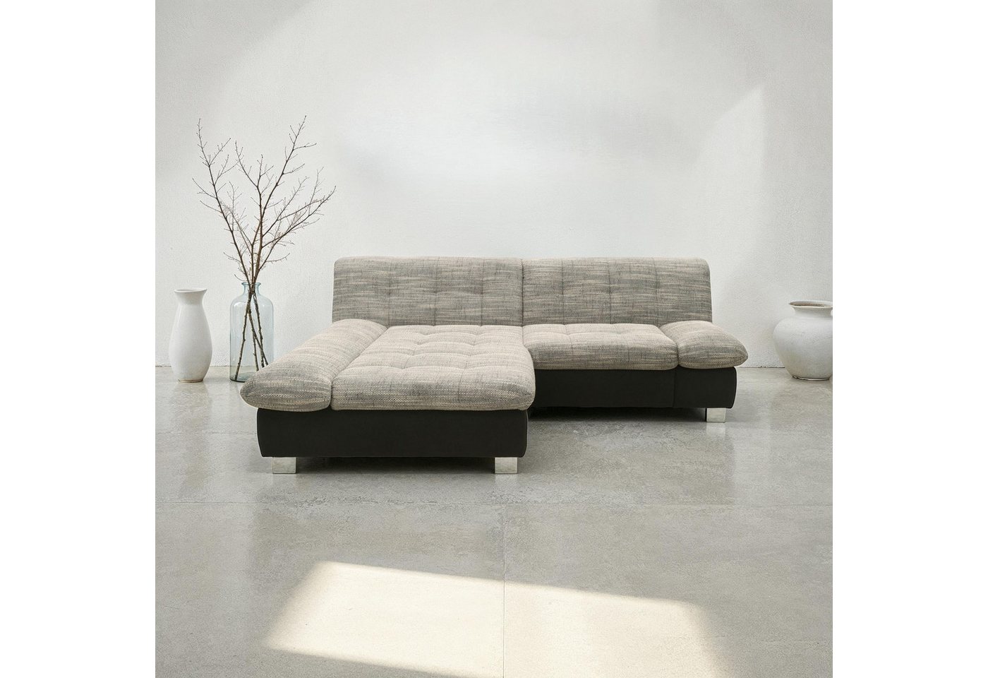 DOMO collection Ecksofa 100031 234x157 cm, kompakt, komfortabel & bequem, L-Form, whlw. mit Bettfunktion und Armteilverstellung – Bild 4 von 5