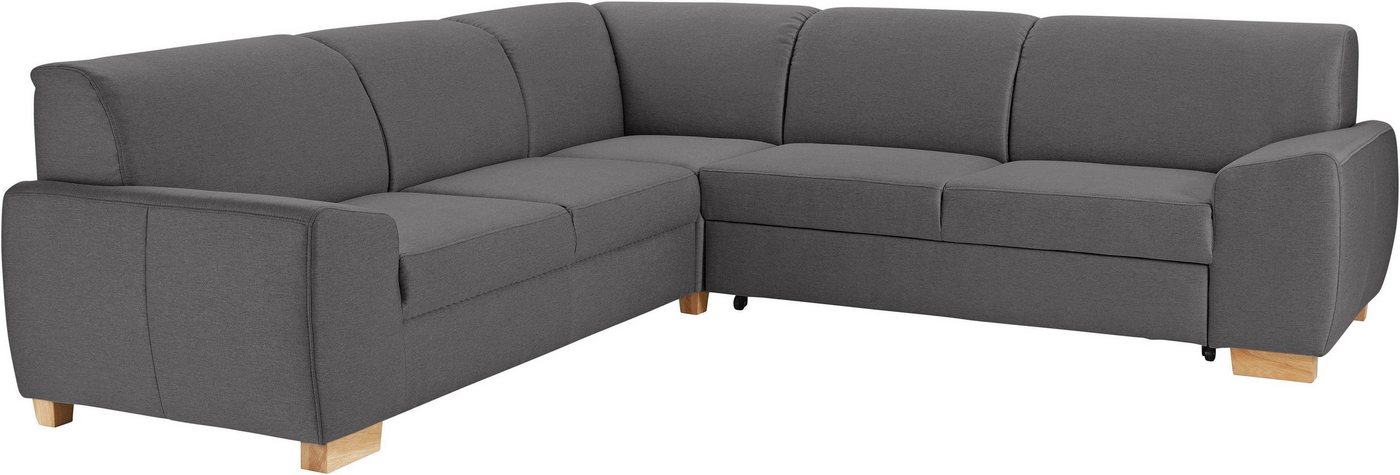 DOMO collection Ecksofa Incanto kubische Formensprache, komfortabel, flache Armlehnen, L-Form, ohne Bettfunktion, Stellmaße: 260/260cm – Bild 3 von 5