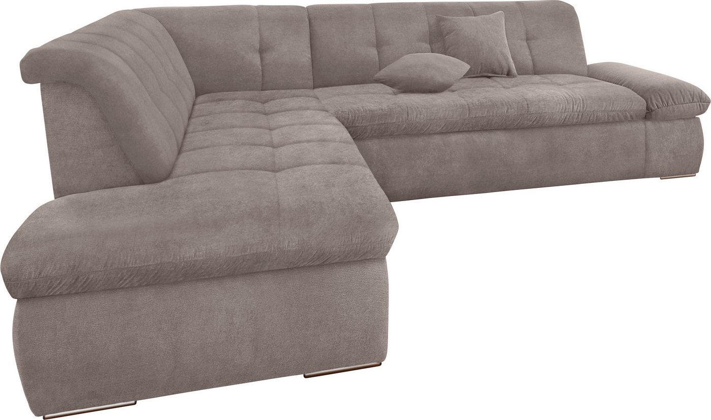 DOMO collection Ecksofa MORIC Massiv! - Belastbar bis 140 kgxSitz, hochwertig & komfortabel, XXL, L-Form, inkl. Zierkissen – Bild 2 von 5
