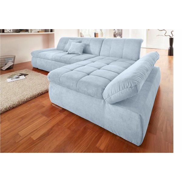 DOMO collection Ecksofa NMORIC XXL, 300x172x80cm, viel Platz, bequem, L-Form, wahlweise mit Bettfunktion und Armlehnverstellung