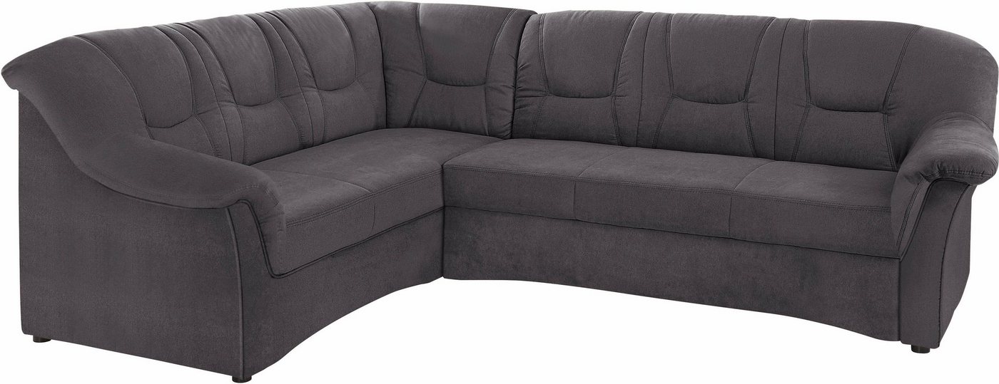 DOMO collection Ecksofa SARAFINA 240x190 cm, auch mit Federkern für mehr Sitzkomfort!, whlw. mit Bettfunktion, elegantes Design, L-Form – Bild 2 von 5