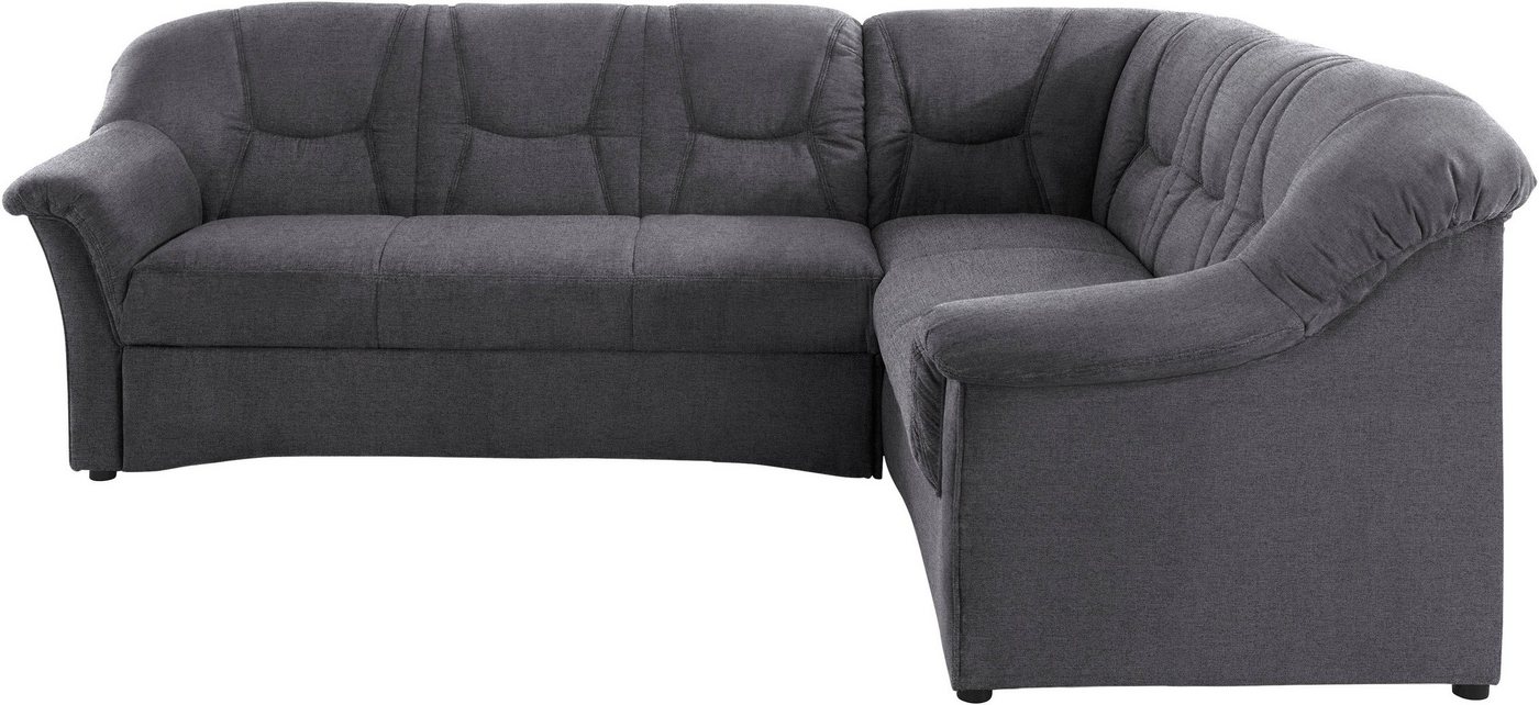 DOMO collection Ecksofa SARAFINA 240x190 cm, auch mit Federkern für mehr Sitzkomfort!, whlw. mit Bettfunktion, elegantes Design, L-Form – Bild 2 von 5