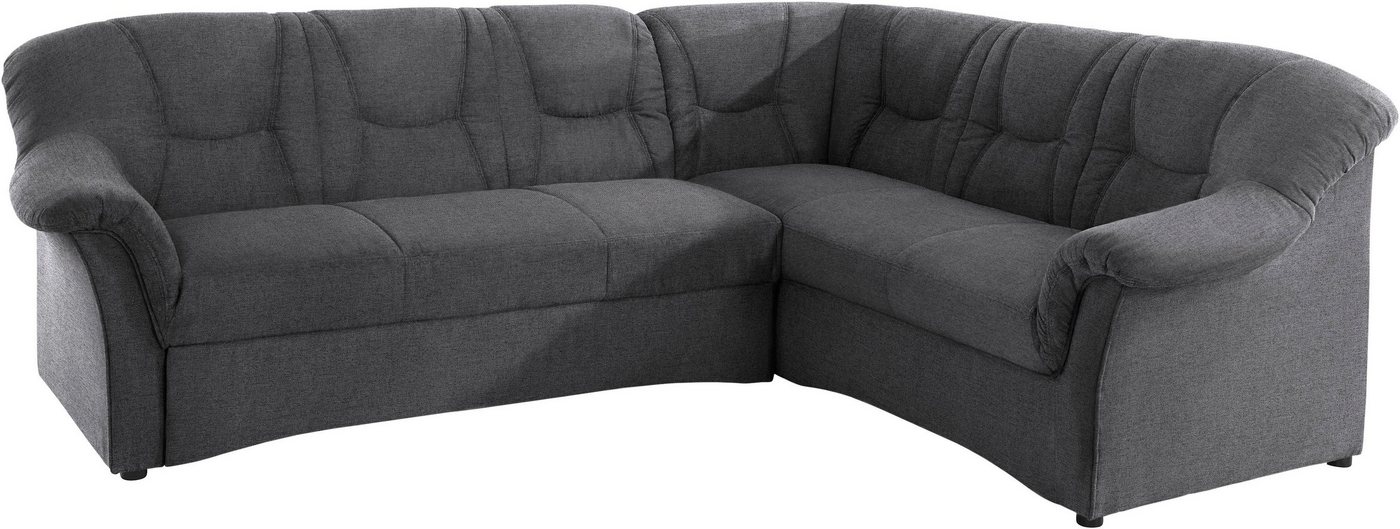 DOMO collection Ecksofa SARAFINA 240x190 cm, auch mit Federkern für mehr Sitzkomfort!, whlw. mit Bettfunktion, elegantes Design, L-Form – Bild 5 von 5