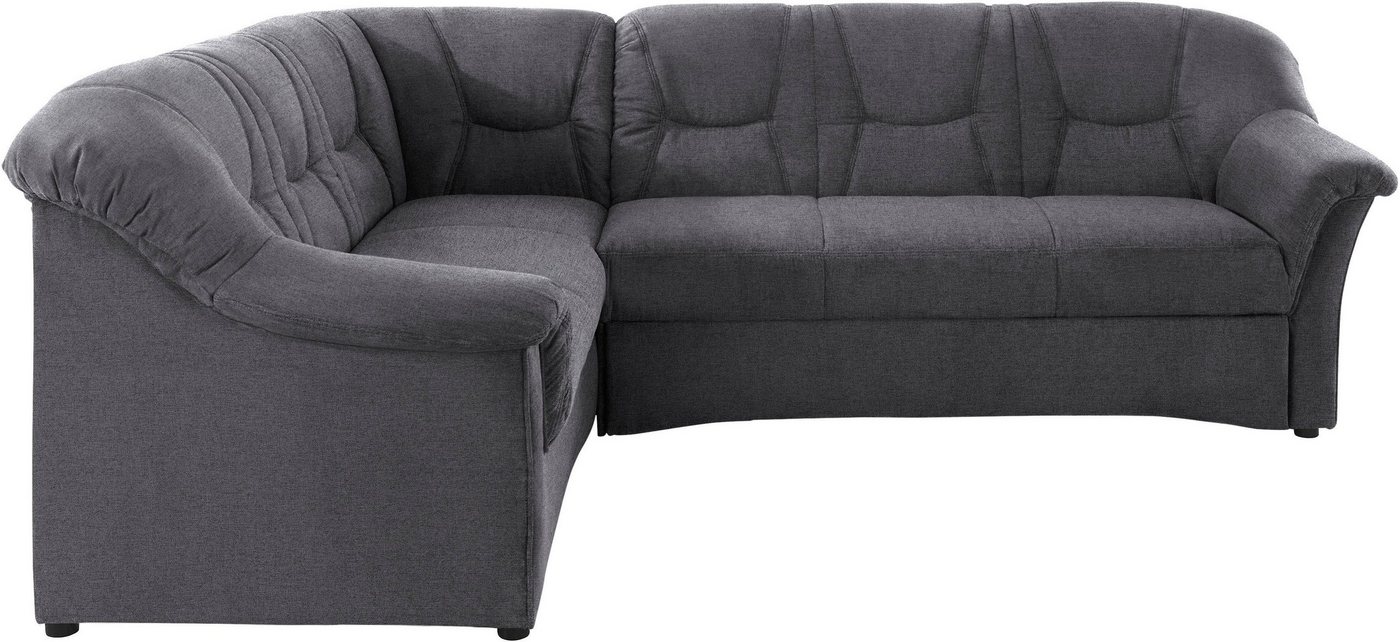 DOMO collection Ecksofa SARAFINA 240x190 cm, auch mit Federkern für mehr Sitzkomfort!, whlw. mit Bettfunktion, elegantes Design, L-Form – Bild 2 von 5
