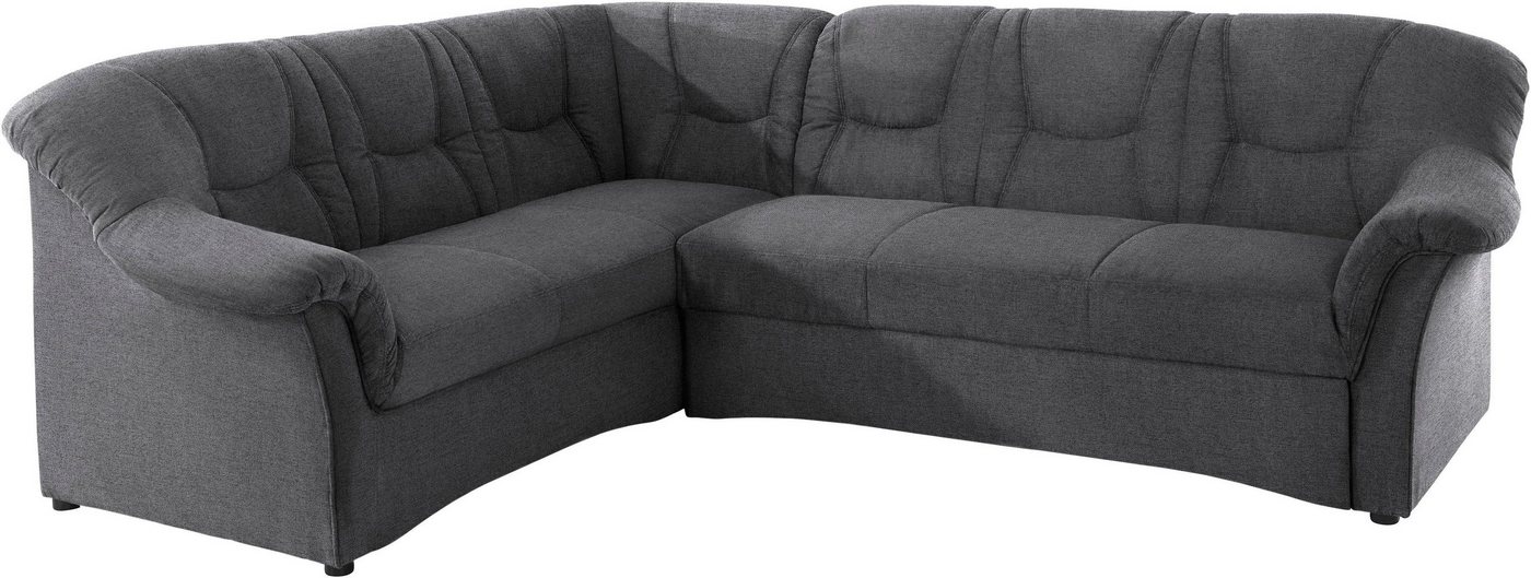 DOMO collection Ecksofa SARAFINA 240x190 cm, auch mit Federkern für mehr Sitzkomfort!, whlw. mit Bettfunktion, elegantes Design, L-Form – Bild 5 von 5