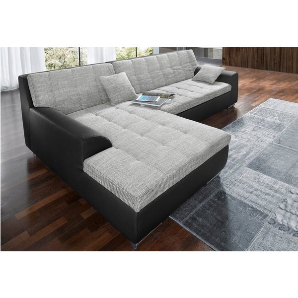 DOMO collection Ecksofa TREVISO viele Bezüge, auch in Cord, L-Form, 267x178 cm, mit Bettfunktion, inkl. Zierkissen, Unser Dauertiefpreis