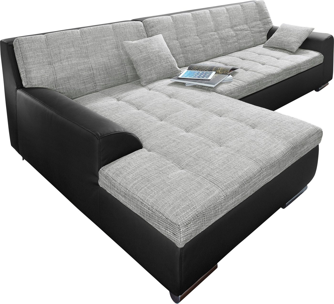 DOMO collection Ecksofa TREVISO viele Bezüge, auch in Cord, L-Form, 267x178 cm, mit Bettfunktion, inkl. Zierkissen, Unser Dauertiefpreis – Bild 2 von 5
