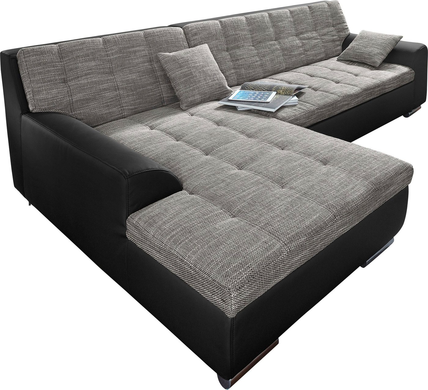 DOMO collection Ecksofa TREVISO viele Bezüge, auch in Cord, L-Form, 267x178 cm, mit Bettfunktion, inkl. Zierkissen, Unser Dauertiefpreis – Bild 2 von 5