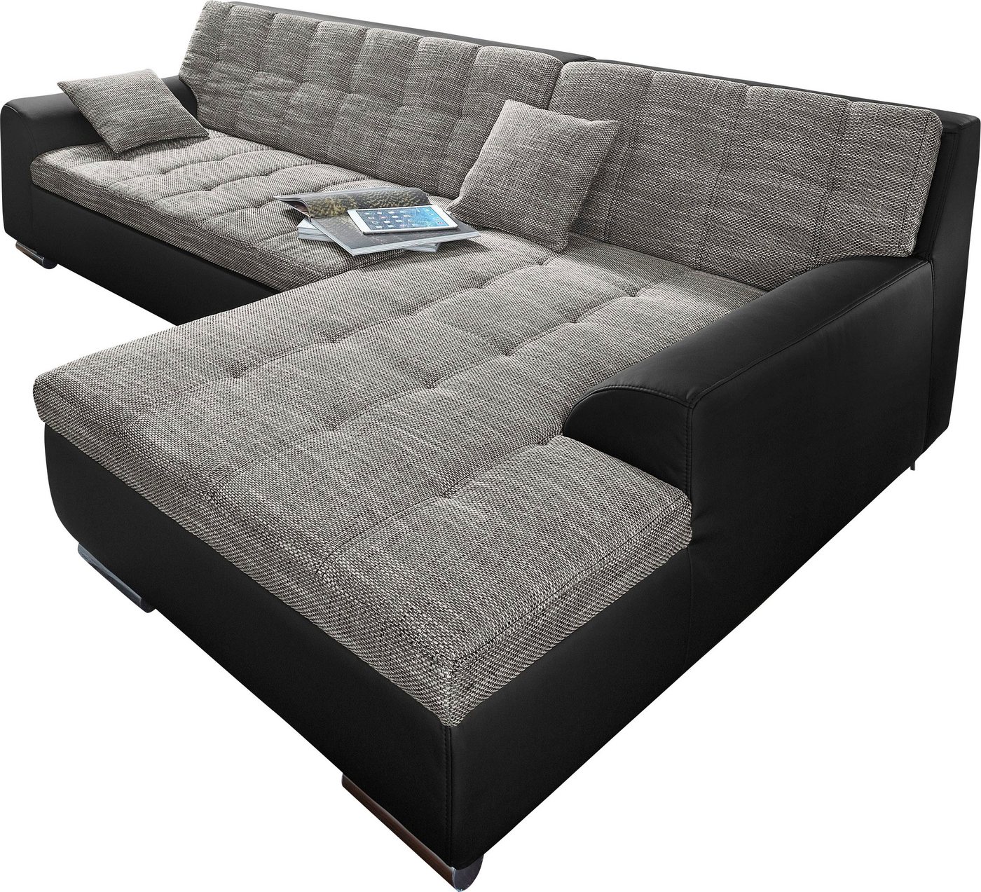 DOMO collection Ecksofa TREVISO viele Bezüge, auch in Cord, L-Form, 267x178 cm, wahlw. mit Bettfunktion, inkl. Zierkissen, Unser Dauertiefpreis – Bild 2 von 5